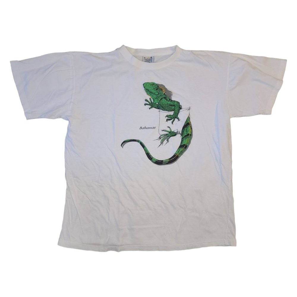 Vintage 1990s Bahamas Iguana Shirt